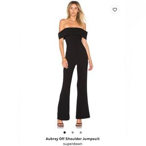 Superdown off the shoulder jumpsuit xs